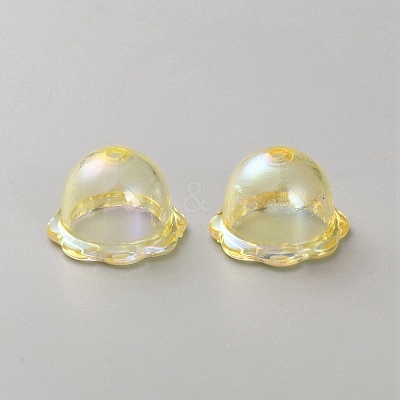 UV Plating Acrylic Bead Caps OACR-CJC0008-09F-1