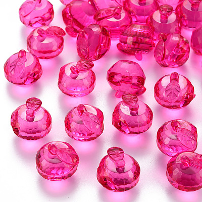 Transparent Acrylic Pendants TACR-T024-05B-906-1