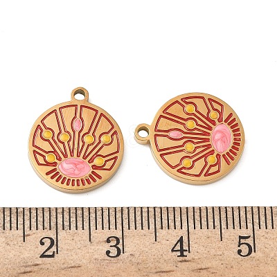 304 Stainless Steel Pendants STAS-D208-09G-1