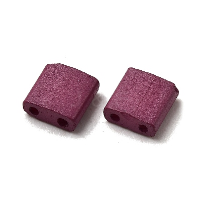 2-Hole Baking Paint Glass Seed Beads SEED-S023-17C-43-1