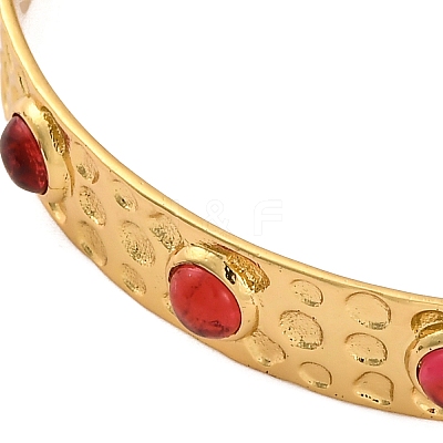 Rack Plating Brass Cuff Bracelets for Women BJEW-M040-12G-01-1