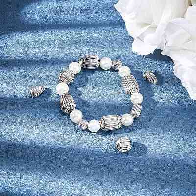 304 Stainless Steel Corrugated Beads STAS-UN0018-54P-1