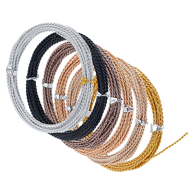 6 Roll 6 Colors Aluminum Wire ALUM-BC0001-75B-1