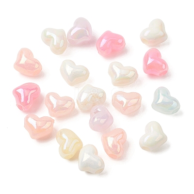 UV Plating Opaque Acrylic Beads OACR-G058-16C-1