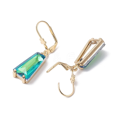 Glass Leverback Earring EJEW-C077-09KCG-1