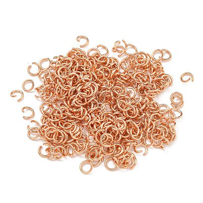 304 Stainless Steel Open Jump Rings STAS-O107-06RG-H-1