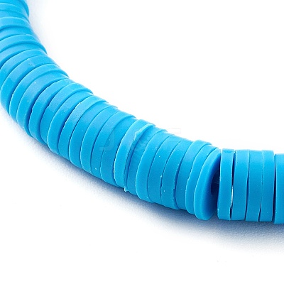 Handmade Polymer Clay Heishi Beads Stretch Bracelets Sets BJEW-SZ0001-59-1