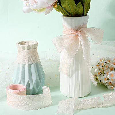 Polyester Pleated Ribbons SRIB-WH20020-005I-1