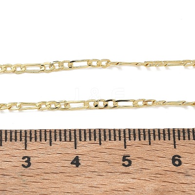 1.8MM Brass Figaro Chain Necklaces for Women KK-CBA2293-08G-1