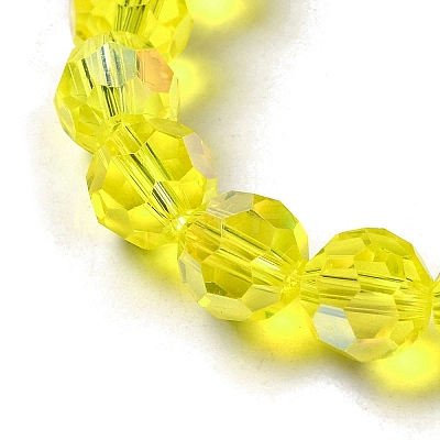 Electroplate Transparent Glass Beads Strands EGLA-A035-T4mm-L03-1