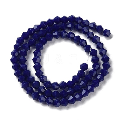 Opaque Solid Color Imitation Jade Glass Beads Strands EGLA-A039-P4mm-D10-1