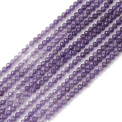 Natural Amethyst Beads Strands X-G-B037-02A-1