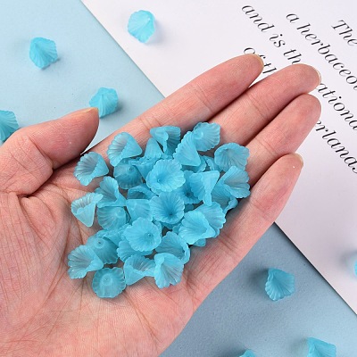 Frosted Acrylic Bead Caps MACR-S371-10A-755-1
