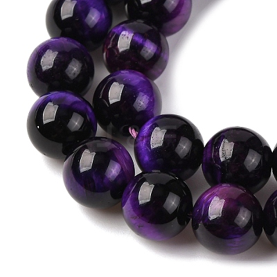 Natural Tiger Eye Bead Strands G-P230-08-D-8mm-1