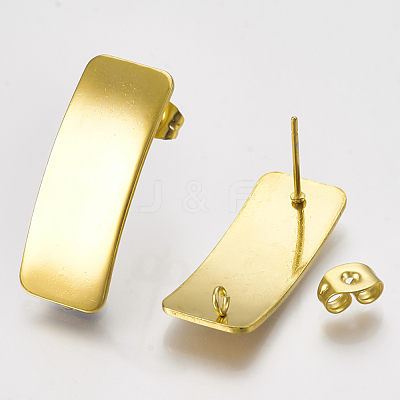 304 Stainless Steel Stud Earring Findings X-STAS-Q231-08G-1