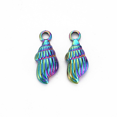 201 Stainless Steel Shell Pendants STAS-S119-054-1