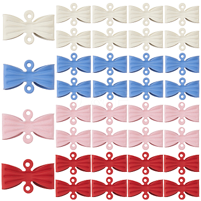 40Pcs 4 Colors Alloy Links Connector Charms FIND-SP0002-48-1