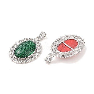 Synthetic Mixed Gemstone Pendants G-A226-03P-B-1