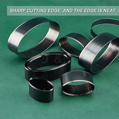 8 Sizes Oval-shaped High Carbon Steel Hole Puncher Set DIY-WH0259-71-1