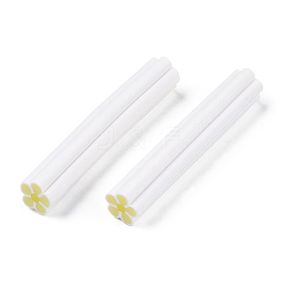 Luminous Handmade Five Petal Flower Polymer Clay Canes CLAY-T016-85F-1