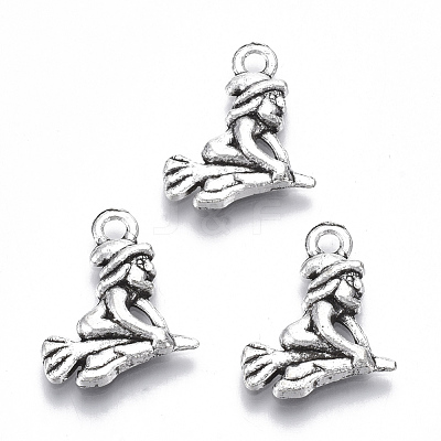 Tibetan Style Alloy Pendants X-TIBE-N010-09AS-RS-1