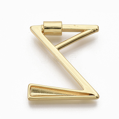 Brass Screw Carabiner Lock Charms KK-T046-001G-NF-1