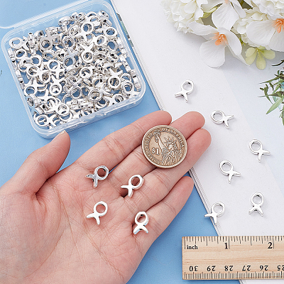 100Pcs Easter Theme Tibetan Style Bead Frames TIBEB-HY0001-12AS-1