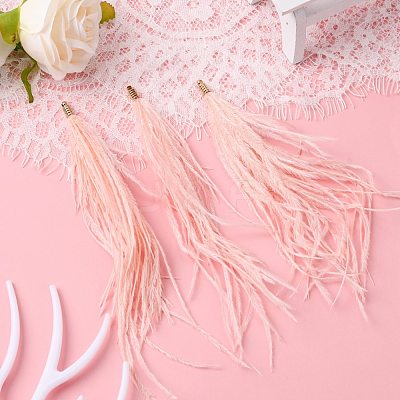 Ostrich Feather Tassel Big Pendant Decorations FIND-S302-08B-1