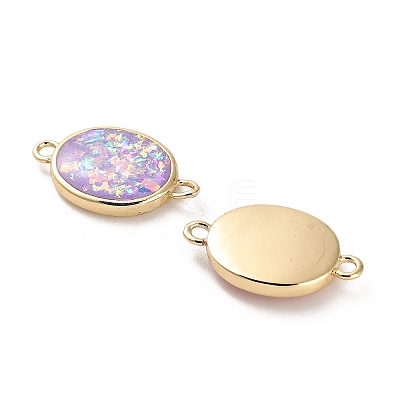 Brass Pendants with Synthetic Opal KK-A239-01A-G-1