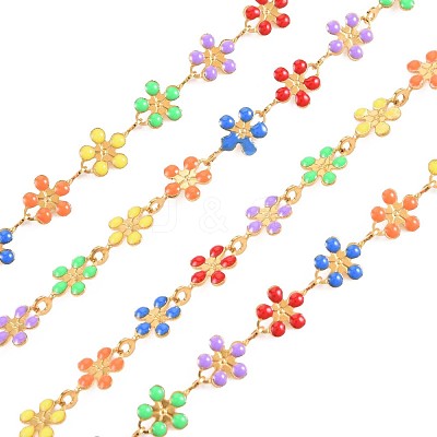 Ion Plating(IP) 304 Stainless Steel Sunflower Link Chains STAS-N092-121-1