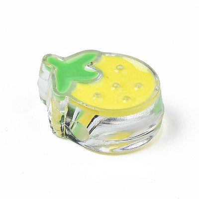 Transparent Acrylic Enamel Beads LS-OACR-N130-024-02-1