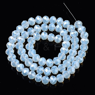 Electroplate Glass Beads Strands EGLA-A034-J6mm-A04-1