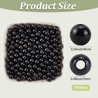 ABS Plastic Imitation Pearl Beads KY-SP0001-58B-1