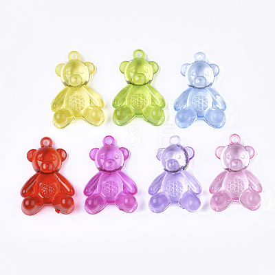 Transparent Acrylic Big Pendants TACR-S133-055-1