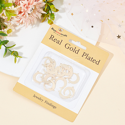 20Pcs 2 Styles Brass Connector Charms KK-BBC0011-66-1