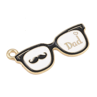 Father's Day Alloy Enamel Pendants FIND-E054-05D-1