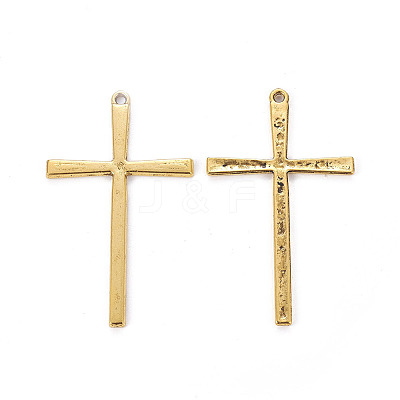 Tibetan Style Alloy Cross Large Pendants LS-TIBEP-EAAA0100Y-AG-FF-1
