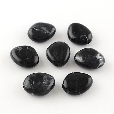 Imitation Gemstone Acrylic Beads OACR-R019B-01-1