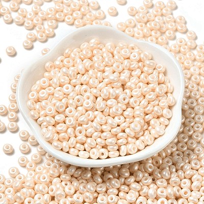Baking Paint Luster Glass Seed Beads X-SEED-B001-04A-02-1