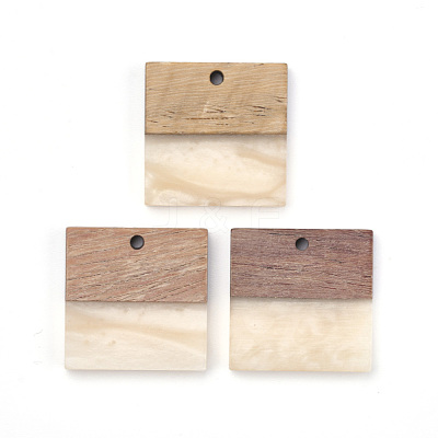 Resin & Wood Pendants X-RESI-T023-19A-1