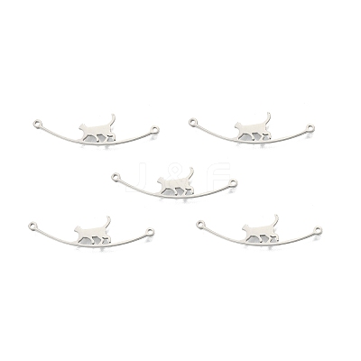 Non-Tarnish 201 Stainless Steel Connector Charms X-STAS-N098-094P-1
