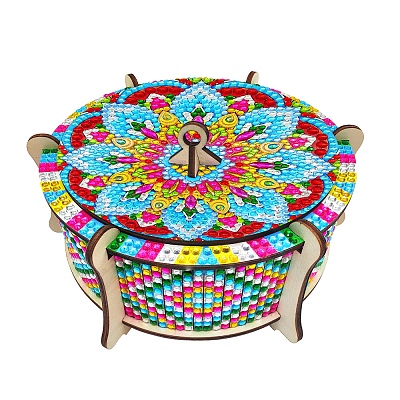 DIY Diamond Painting Wooden Storage Box Kits PW-WGD738E-01-1