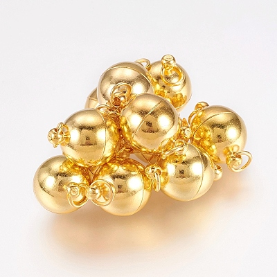 Brass Magnetic Clasps with Loops LS-X-MC022-NFG-1