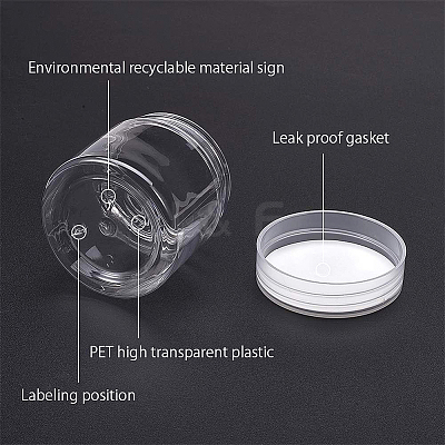 Transparent Plastic Bead Containers CON-WH0068-21-1