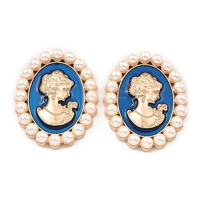 Zinc Alloy Enamel Cabochons ENAM-Q501-01LG-03-1