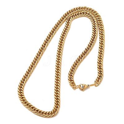 5.5MM 304 Stainless Steel Cuban Link Chain Necklaces for Men LS-NJEW-B134-08A-G-1