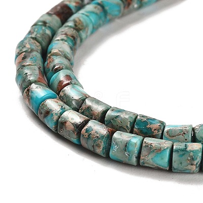 Synthetic Regalite/Imperial Jasper/Sea Sediment Jasper Beads Strands G-F765-E06-01-1