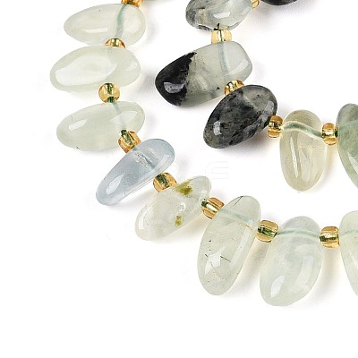 Natural Prehnite Beads Strands G-Z091-A44-1