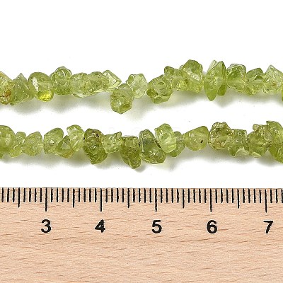 Natural Peridot Beads Strands G-P332-48-01-1