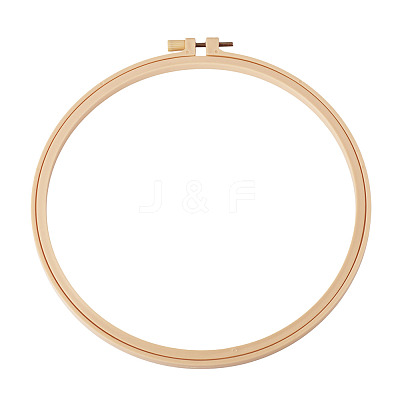1Pc Plastic Imitation Bamboo Cross Stitch Embroidery Hoops FIND-TADJ0001-02-1